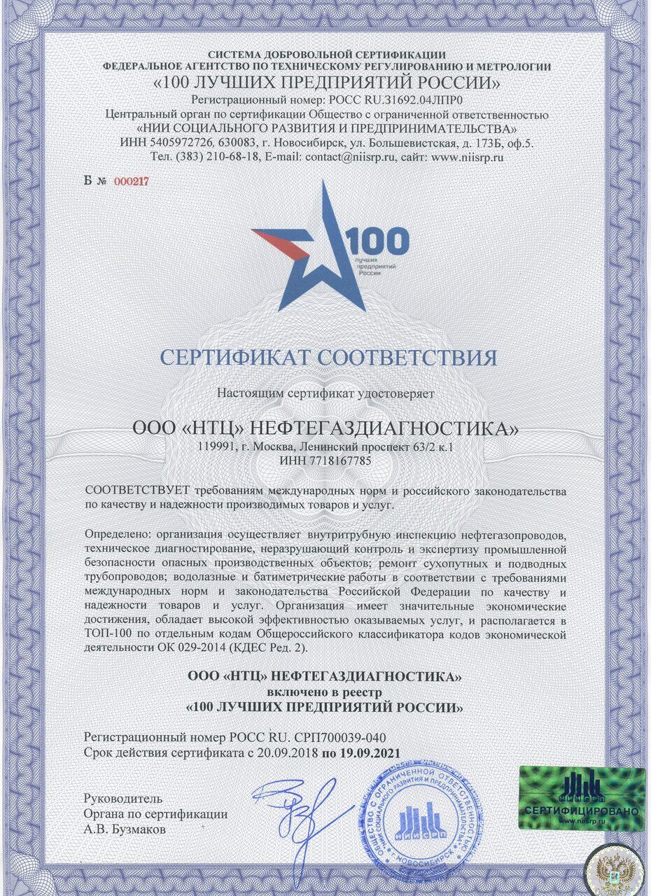 100 лучших предприятий России